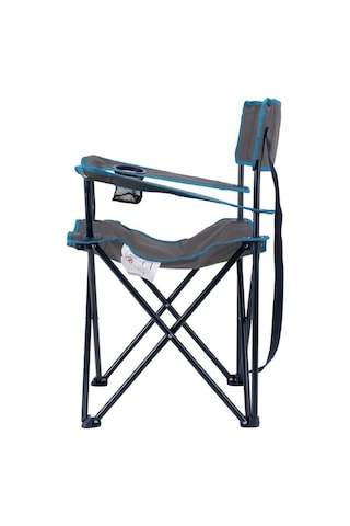 Best Choice Taşınabilir Kamp Plaj Sandalyesi Gri-Mavi