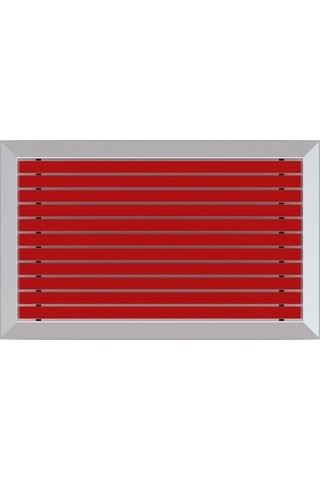 Arfen Kauçuk Üst Yüzeyli Alüminyum Kırmızı Paspas 60 X 90 Cm