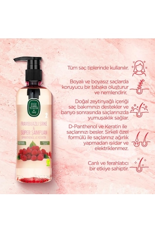 Eyüp Sabri Tuncer Sirke Frambuaz Sprey 210ml, Tonik Ve Şampuan 100 Ml Rosıe Makyaj Pamuğu