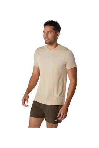 Asics Road Seamless Ss Top Erkek Bej Kısa Kollu Tshirt 2011d355-100 Bej