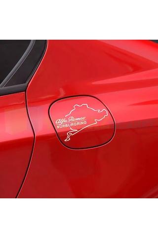 Alfa Romeo Nürburgring Depo Kapağı Oto Sticker Araba Yapıştırma