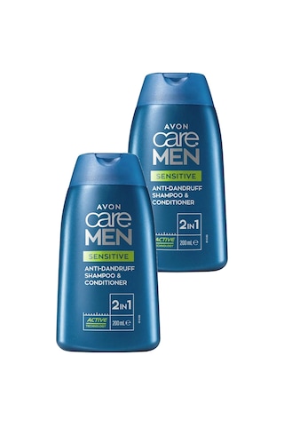 Avon Care Men Sensitive 2'si 1 Arada Kepek Önleyici Şampuan Ve Saç Kremi 2 x 200 ML