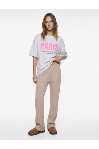 Koton Beli Bağlamalı Rahat Kesim Pijama Altı Pembe 6wlk40043mk Gül