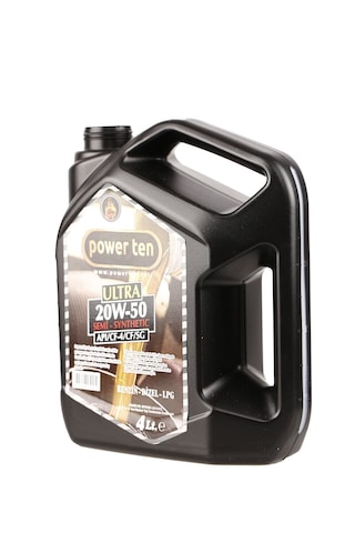 Power Ten 20W-50 Ultra Motor Yağı 4 Litre + 4 Adet