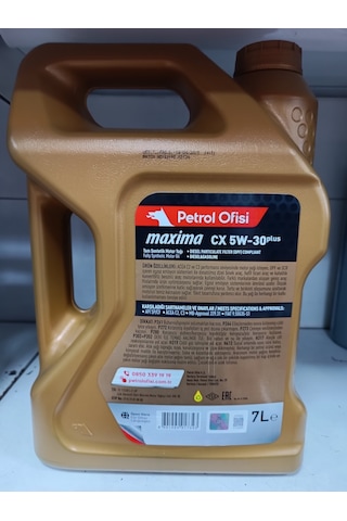 Petrol Ofisi Maxima CX 5W-30 Partiküllü Motor Yağı 7 L