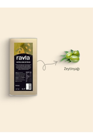 Ravla Naturel Sızma Zeytinyağı - Sofralık 5l