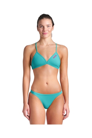Arena Team Swim Top Tie Back Solid Kadın Beyaz Yüzücü Bikini Üstü 004768890 Beyaz