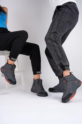 Muggo Alaska Unisex Garantili Trekking Outdoor Bağcıklı Yandan Fermuarlı Kışlık Bot 001