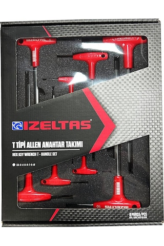 İzeltaş 4920 T Tipi Allen Anahtar Takımı - 8 Parça