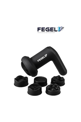Fegel FG-720 6 Kademeli 5 Başlıklı Şarjlı Profesyonel Masaj Tabancası