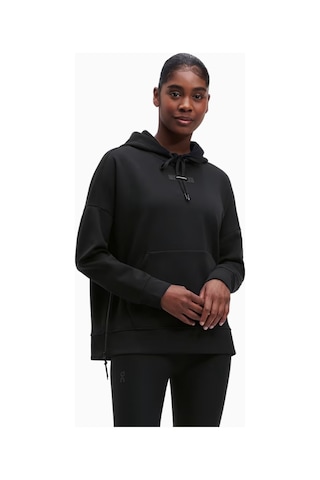 On Relaxed Hoodie Lumos Kadın Kapüşonlu Sweatshirt Siyah