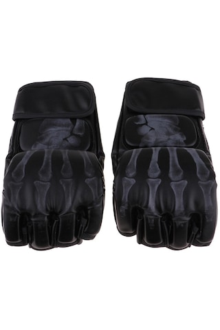 Suntek Yarım Parmak Boks Eldiveni Dövüş Müsabakası Siyah2 Siyah2 Siyah