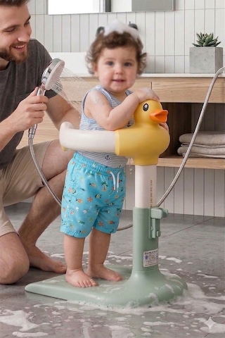 Wellgro Holdme Bebek Banyo Duş Standı Yeşil