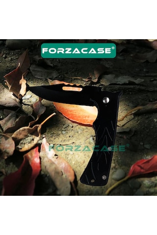 Forzacase Paslanmaz Çelik Ultra Keskin Outdoor Avcılık Kamp Çakısı Fc343 Siyah