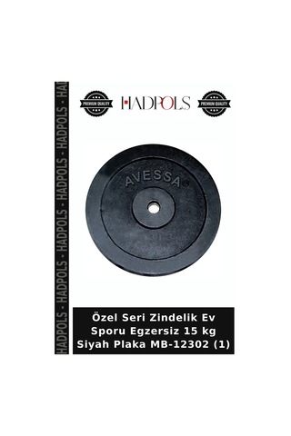 Özel Seri Zindelik Ev Sporu Egzersiz 15 Kg Siyah Plaka Mb-12302 1
