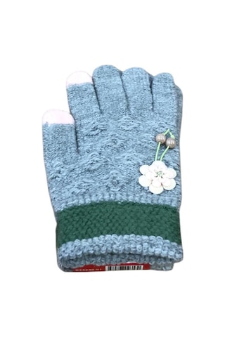 Kitti 9-15 Yaş Kız Çocuk Örme Eldiven K24240-01 Gri