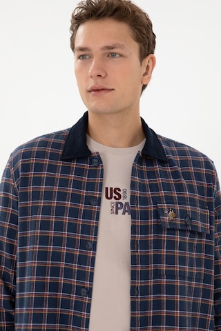 U.s. Polo Assn. Erkek Lacivert Gömlek Desenli 50316574-vr033 Lacivert