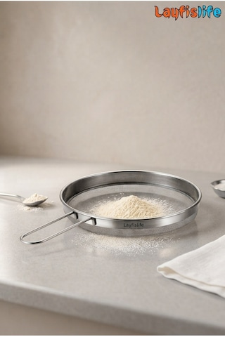 Silver 304 Paslanmaz Çelik Çap 12,5 Cm, Saplı İnce Elek Süzgeç Diğer