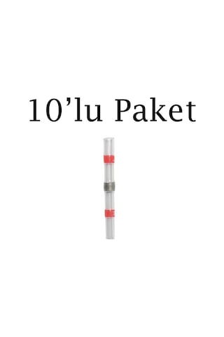 Brio Kablo Ucu Isıt Birleştir Lehimli Kırmızı 05 -10 Mm2 10'lu Paket
