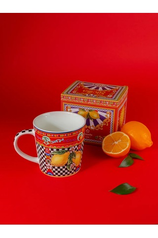 Nouvelle "sicilia Limone" Bardağı, 450 Ml, Porselen 317306254 Kırmızı