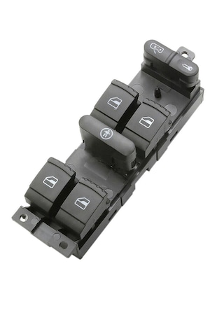 Vw Volkswagen Bora 1999-2005 Uyumlu Sol Ön Dörtlü Cam Açma Düğmesi Siyah 1j4959857