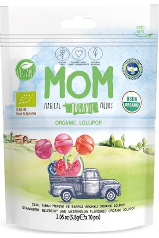 Mom Organık Lolıpop 56 G