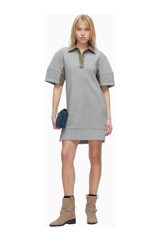 3.1 Phillip Lim Terry Polo Kadın Elbise, Fransız Havlu Kumaş Gri