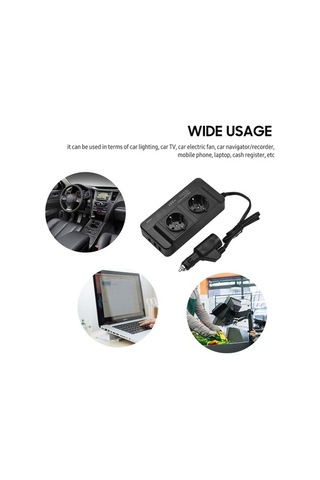 Ulzyvf 200w Araç İnvertörü 12v'den 220v'ye Avrupa Standart Soketli