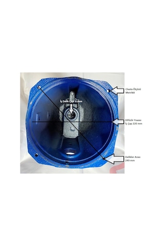 Santrifüj Pompa Ön Gövde -  Su Giriş 1.5" -  Jet Tip Extra İri - 1.5 Hp -  2 Hp -  Çıkış 1 1/4" -  Yedek