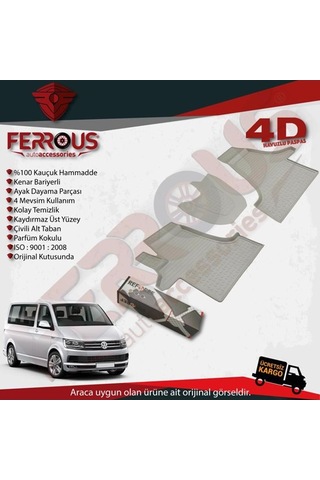 Refref Volkswagen Transporter T5 4D Paspas Havuzlu 2003 2014 A+ Siyah