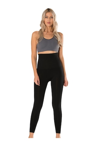 2 Beden İnceltici Kadın Korse Tayt Siyah Yüksek Bel Korse Siyah