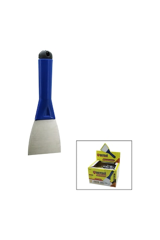 80 Mm Metal Kazıma Spatulası Plastik Saplı, Kapaklı