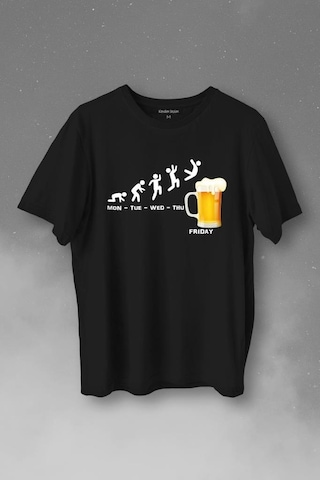 Beer Week Friday Weekend Bira Alkol Hafta Sonu Tatili Baskılı Tişört Unisex T-shirt 001