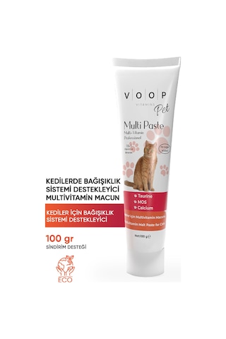 Voop Pet Multi Paste Malte Kedilerde Tüy Yumak Multivitamin Macun 100 G