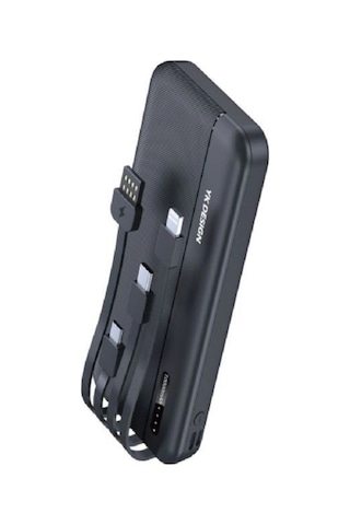 10000 Mah Micro Type-c Usb Lightning 4 Kablolu Hızlı Kablosuz Şarj Powerbank 5545