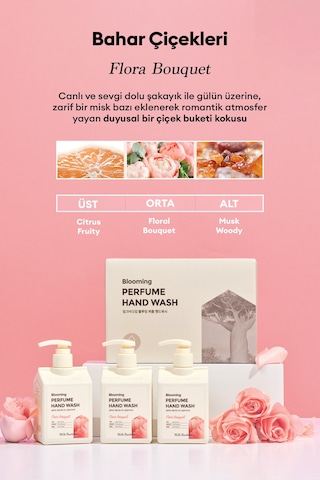Nemlendirici & Yumuşatıcı Parfümlü Sıvı Sabun Mılk Baobab Blooming Perfume Hand Wash Flora Bouquet
