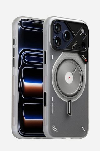 Apple Uyumlu iPhone 17 Pro Karanlıkta Hafif Parıldayan Magsafe Özellikli A17 Frosted Kılıf Siyah