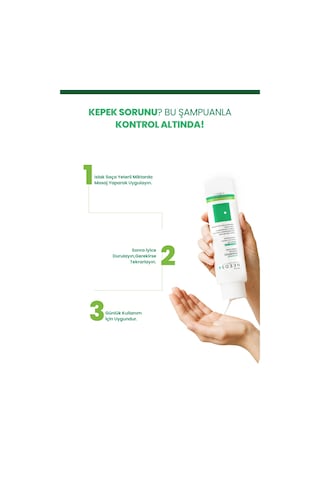 Derma Needs Kepek Karşıtı Şampuan 400 ML Arındırıcı B3 B5 B7 Vitaminli, Amino Asitli Sülfatsız
