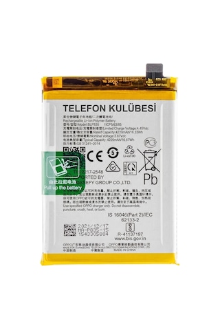 Oppo F19 Pro Uyumlu Batarya Pil Blp835