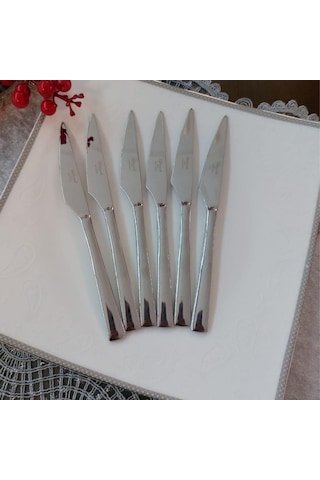 Seramikci 6Lı Pasta Bıçağı Platin