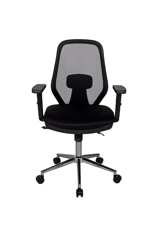 Ofisbazaar Dali Fileli Çalışma Koltuğu Ergonomik Şef Ve Toplantı Koltuğu Siyah Fileli Siyah