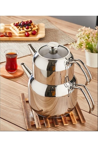 Amboss Cool Paslanmaz Büyük Boy Çelik Çaydanlık - COO-0236