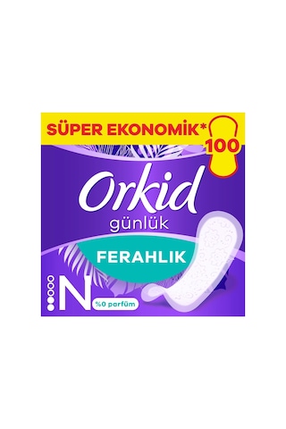 Orkid Günlük Ped Yaprak 100'lü