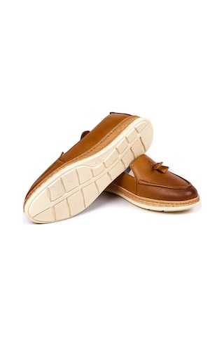Bestello Püsküllü Poli Loafer 020-049 Kadın Ayakkabı Taba