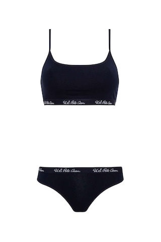 U.S. Polo Assn. Kadın Lacivert Büstiyer Slip Takım 68000