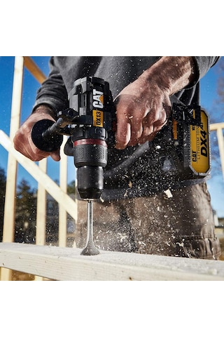 Cat DX13.1 18 V 4.0 Ah Li-ion 80 NM Çift Akülü Kömürsüz Profesyonel Şarjlı Darbeli Matkap