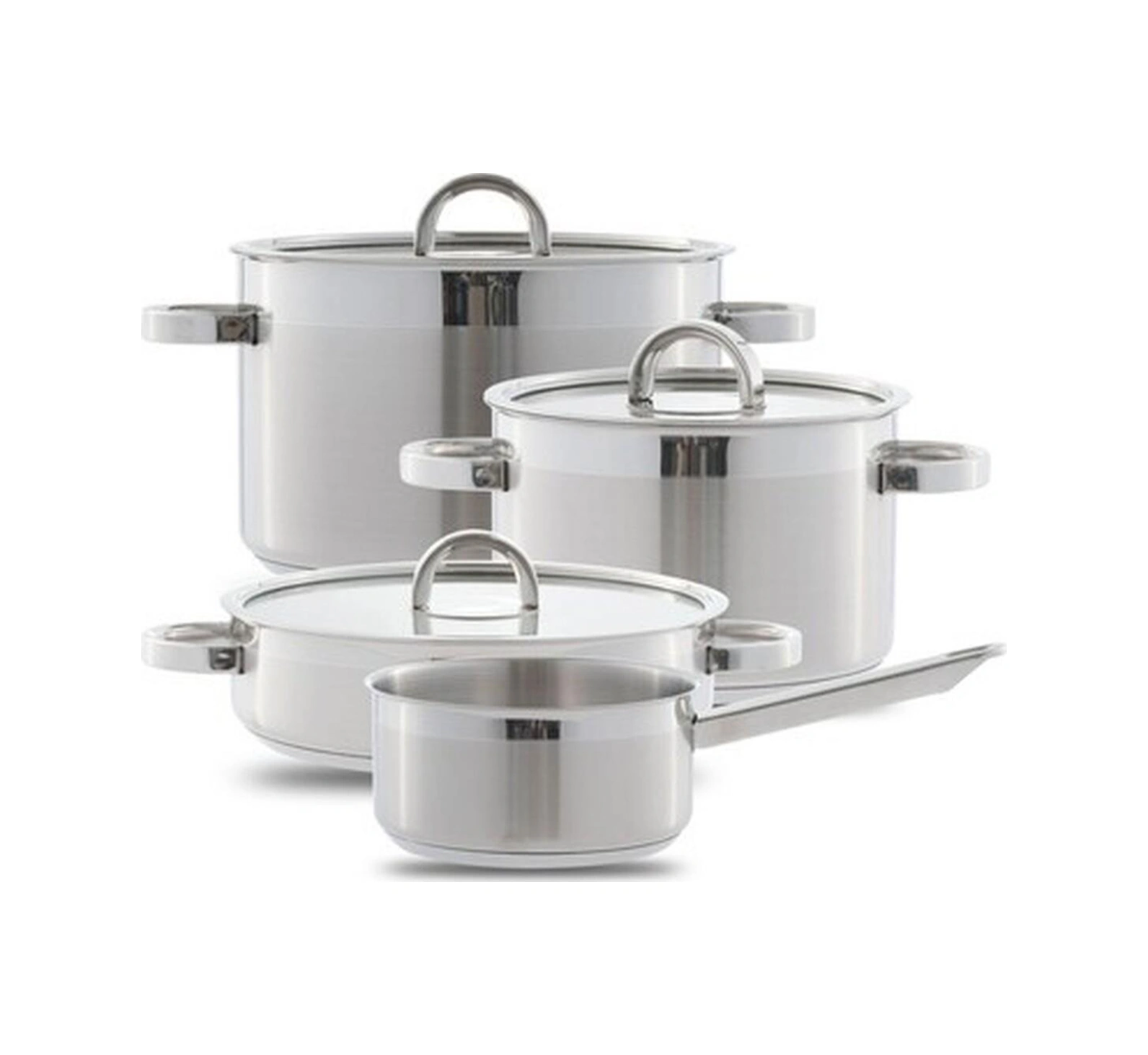 Silampos Atlantico 7 Parça Çelik Tencere Seti Bakır - Siyah