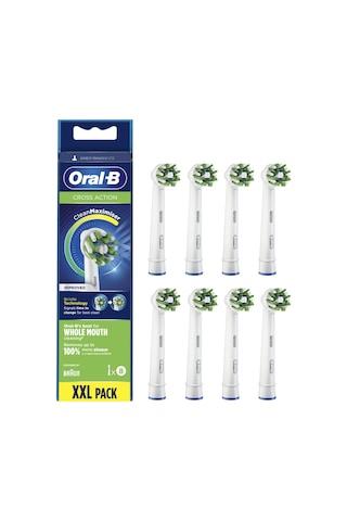 Oral-B Cross Action Clean Maximizer EB20 Diş Fırçası Yedek Başlığı 8'li