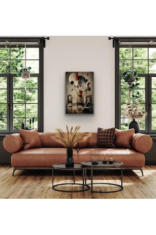 Karışık Rüyalar Soyut Kanvas Tablo 20x30 Cm Çok Renkli