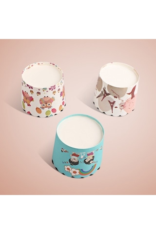 24pcs / Paket Yuvarlak Laminasyon Kek Bardağı Çikolata Kekleri Çikolata Kek Astarı Pişirme Fincanı, Boyut: 7 X 6 X 5.5cm, Rastgele Renk Dağıtım Diğer